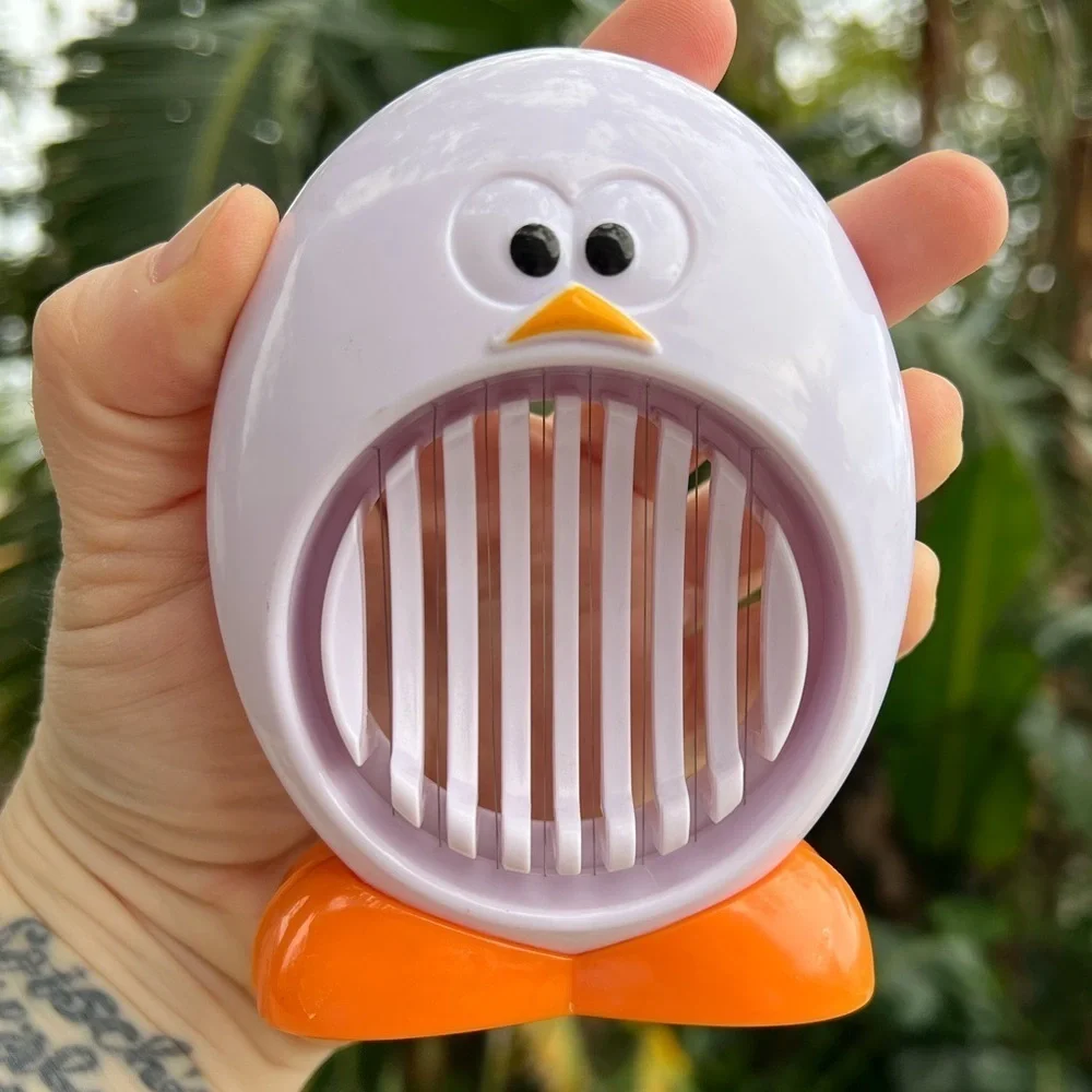Penguin Egg Slicer BPA-Free Kitchen Gadget| Hard-Boiled Egg Cutter Kitchen Tool